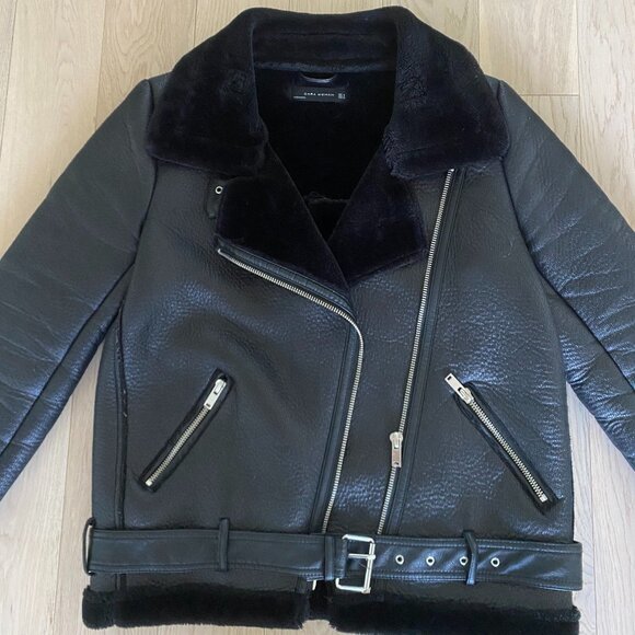 Zara Shearling Jacket - Picture 2 of 12